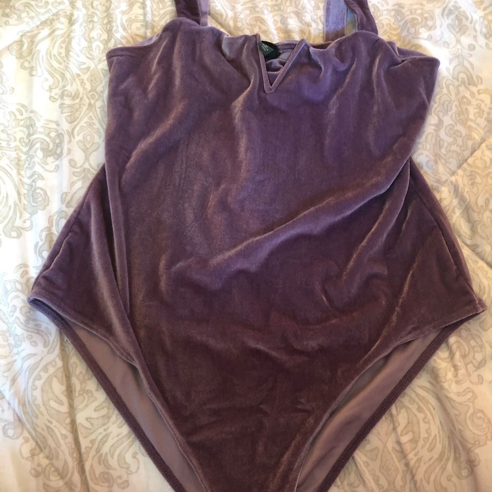 Velvet bodysuit
